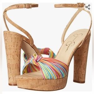 Jessica Simpson Multicolor Strappy Heels